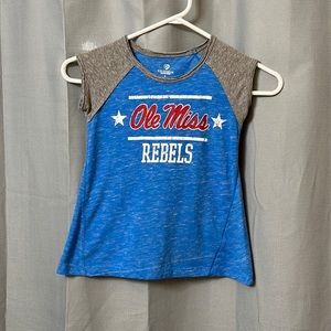 Ole Miss Girls Burnout Tee